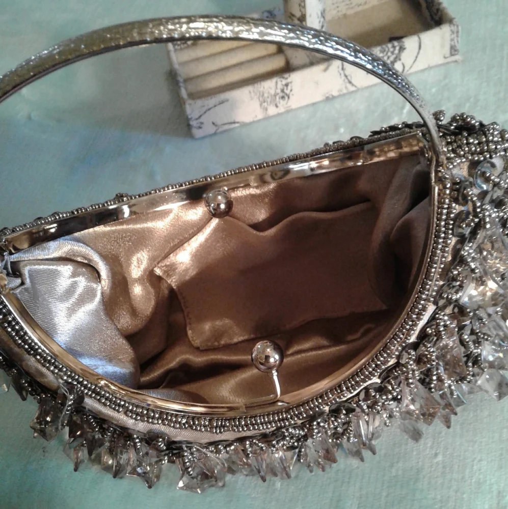 🌺 Vintage Sequened & Beaded Purse